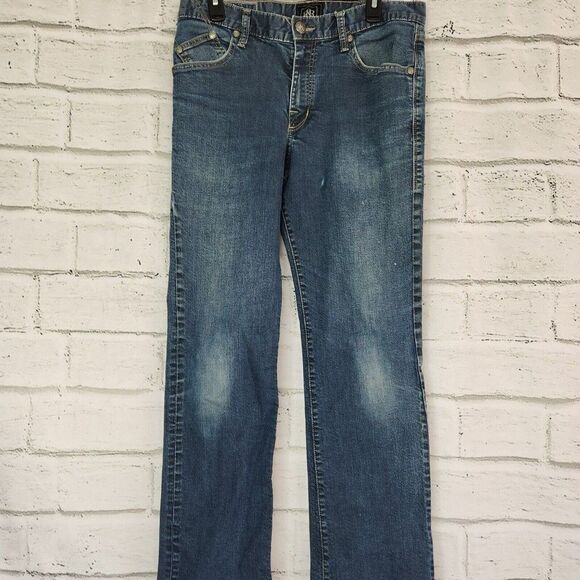 Rock and Republic Mens Neil 34x34 Relaxed Straight Mid Rise Blue Jeans Denim - Picture 5 of 11